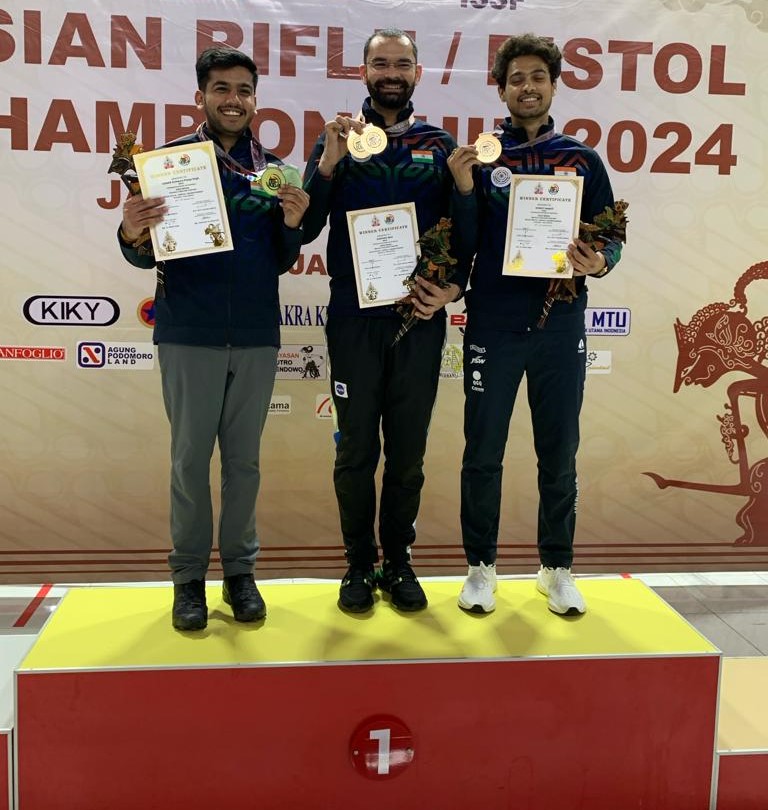 Akhil, Aishwary help India to a 1-2 finish in men's 50m rifle 3P event ...