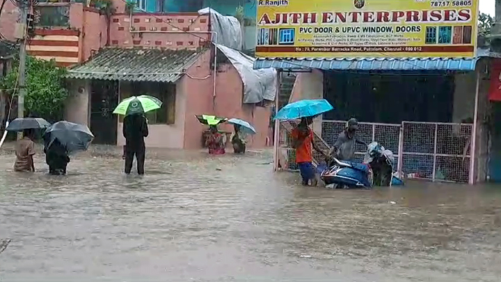 Cyclone Michaung: Five Killed In Chennai Amid Heavy Rain; Airfield ...